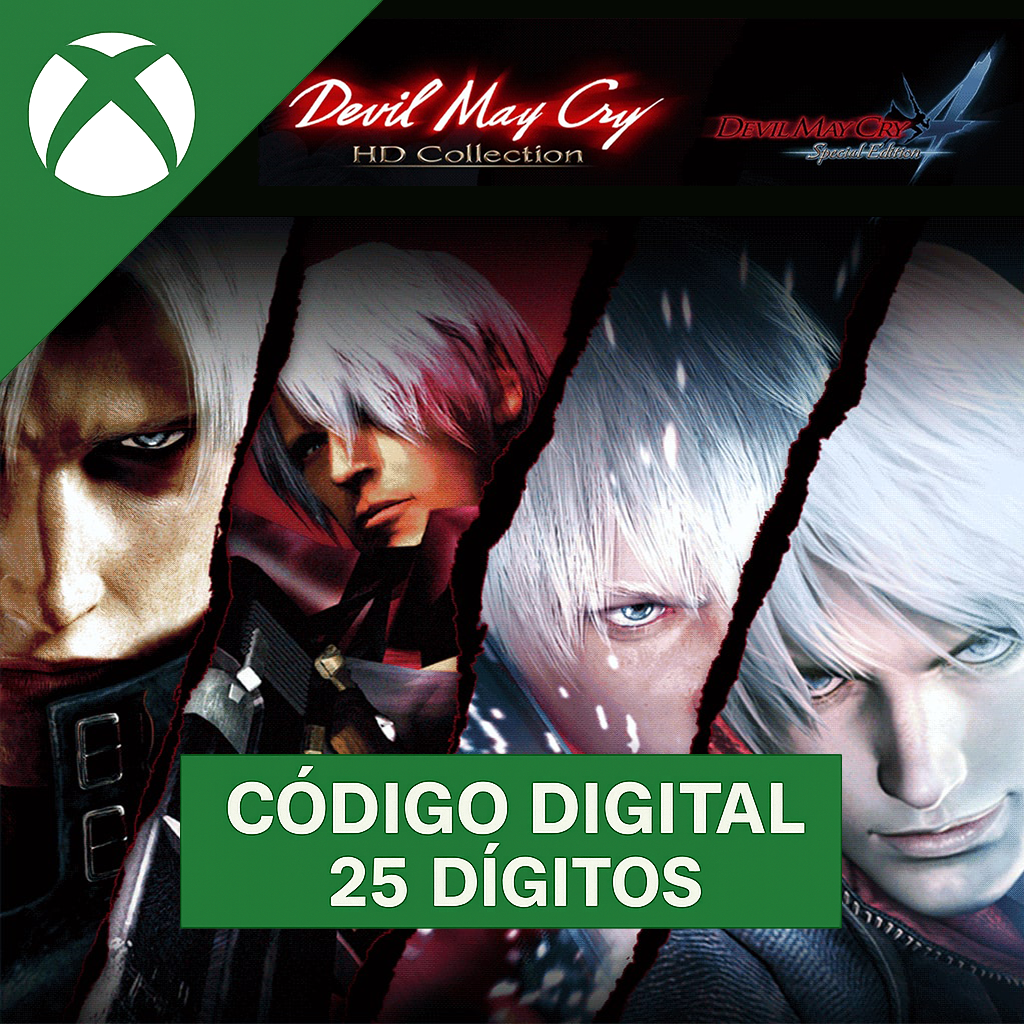 Devil May Cry Hd Collection & 4se Bundle Xbox REGIÃO - Código 25 Dígitos