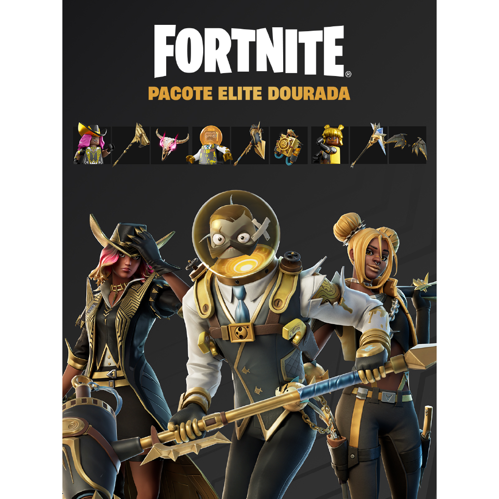 Fortnite - Pacote Elite Dourada - Xbox ARG