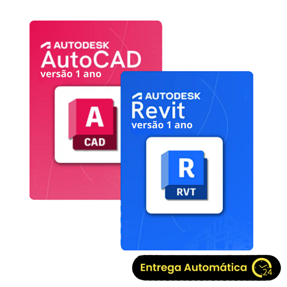 Autodesk AutoCAD + Revit — Licença Anual Completa (12 Meses) | Ativação Digital no seu E-mail
