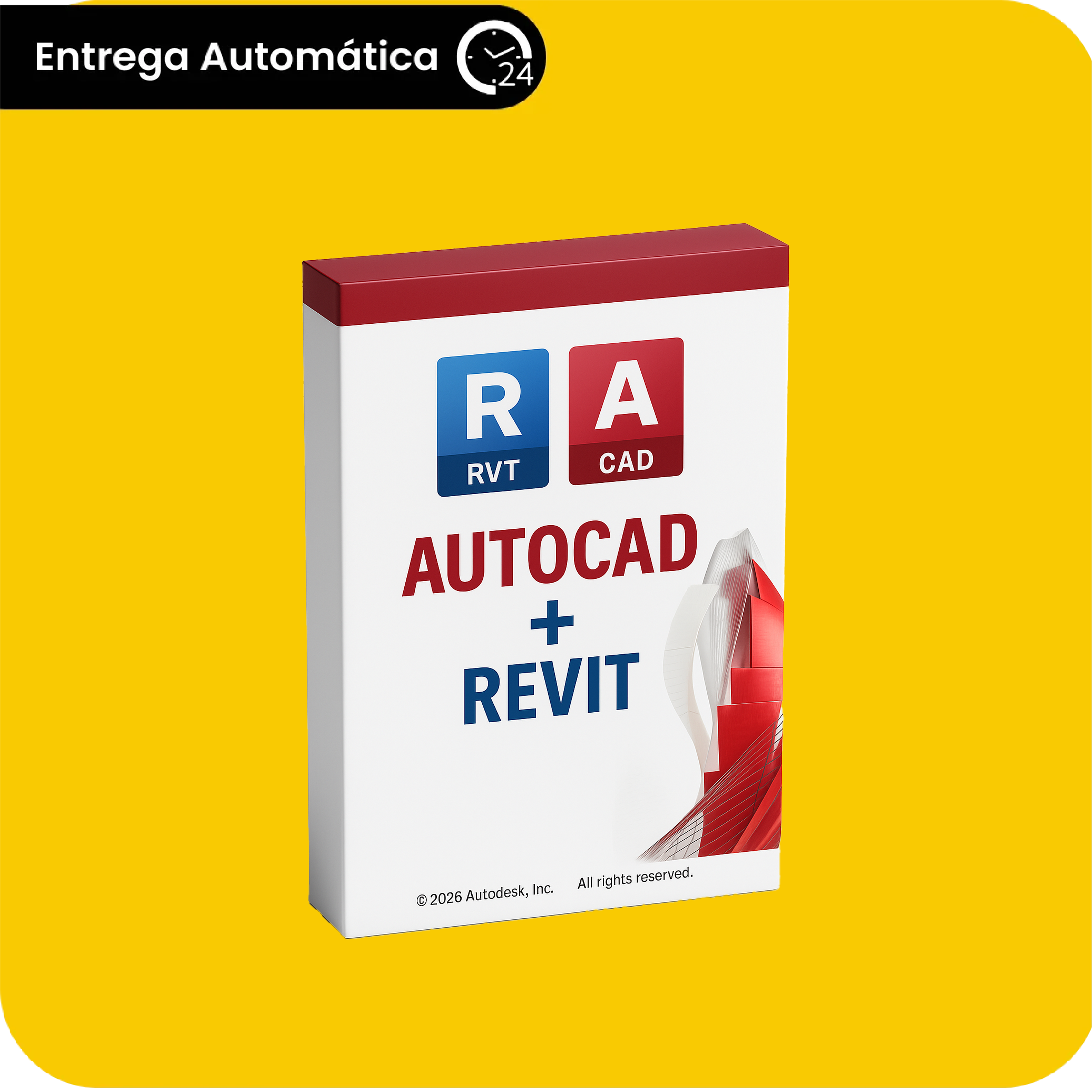 Autodesk AutoCAD + Revit — Licença Anual Completa (12 Meses) | Ativação Digital Imediata