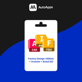 Factory Design Utilities + Inventor + AutoCAD