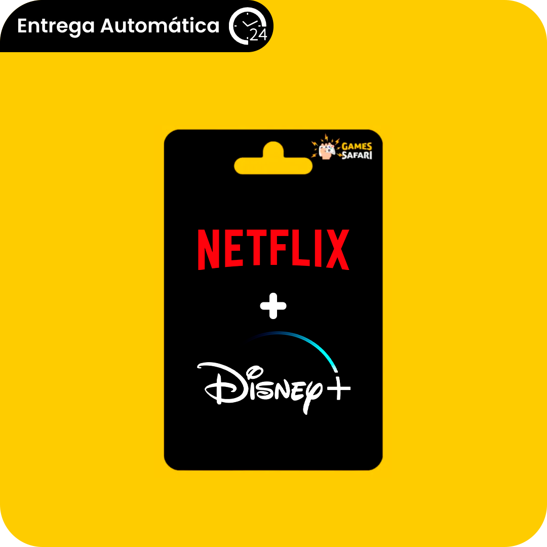 Combo: Netflix + Disney Plus - 1 Mês Conta