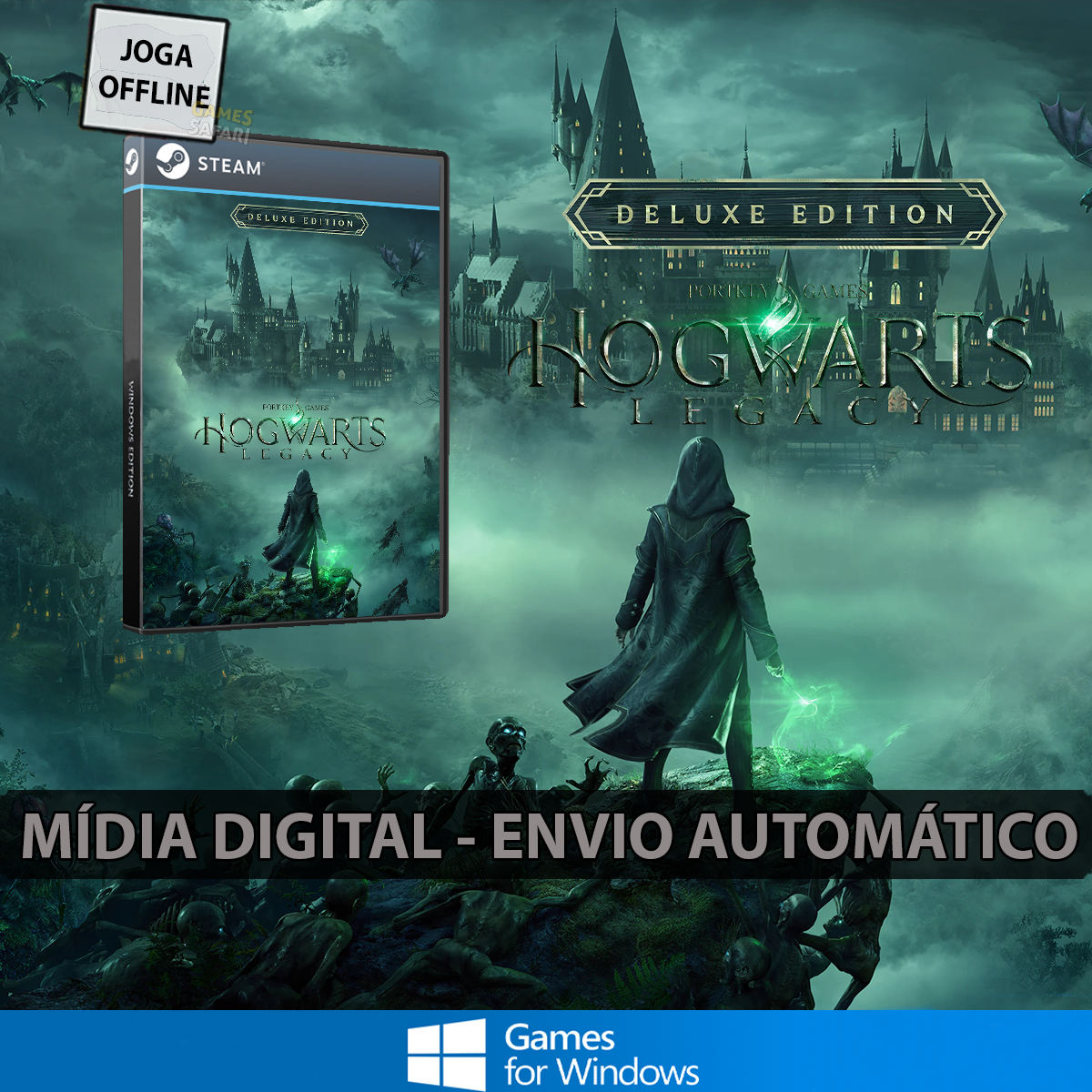Hogwarts Legacy: Edição Digital Deluxe - Steam Offline