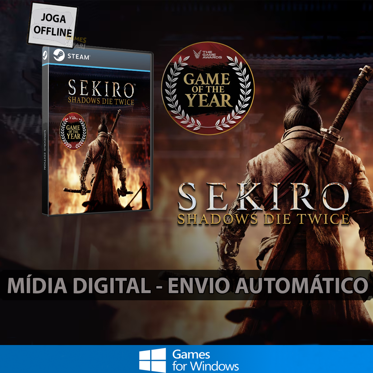 Sekiro: Shadows Die Twice GOTY Edition - Steam Offline